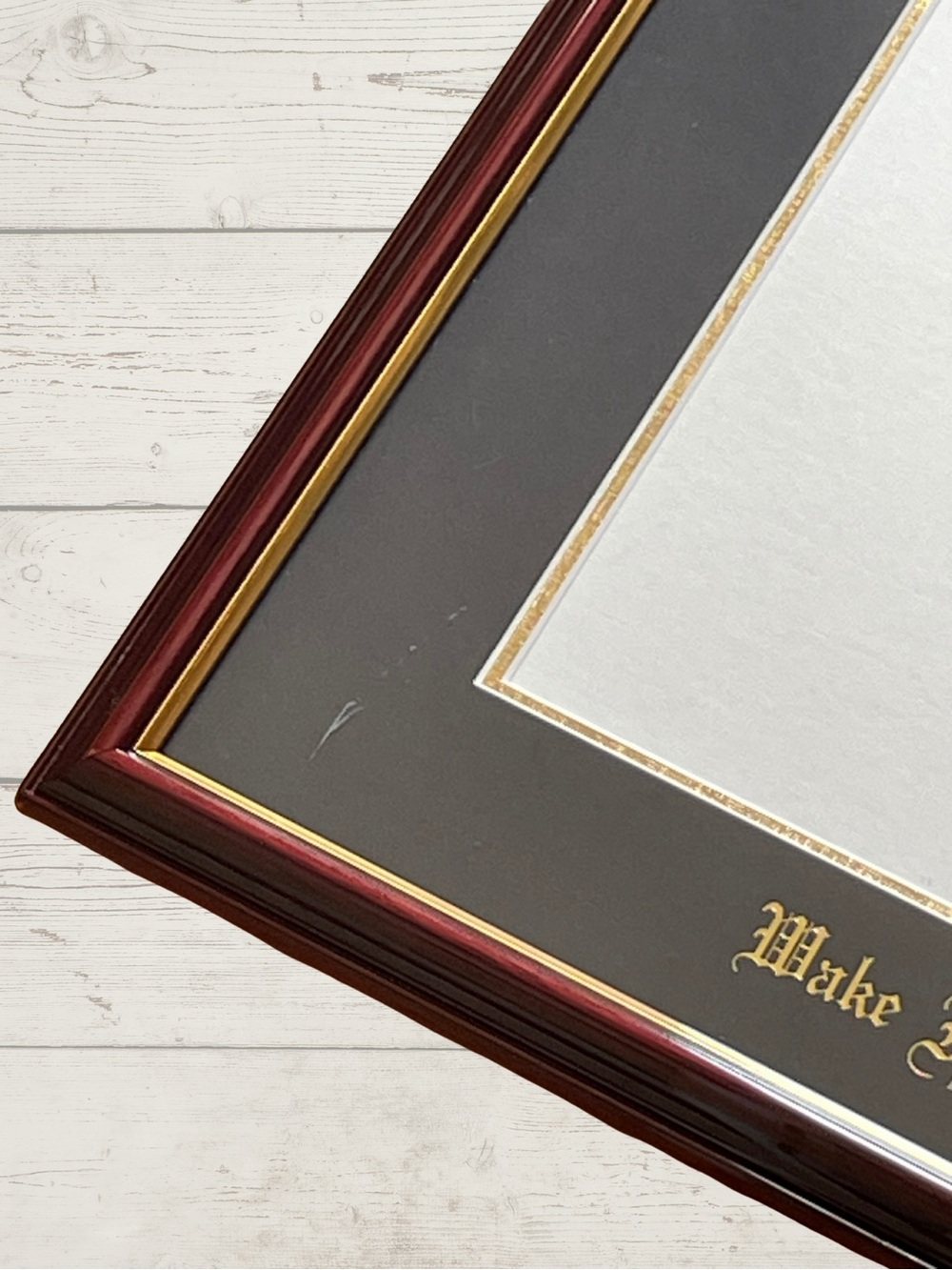NWOT UNIVERSITY FRAMES Wake Forest Diploma Frame Campus Picture Double Opening - Picture 8 of 16